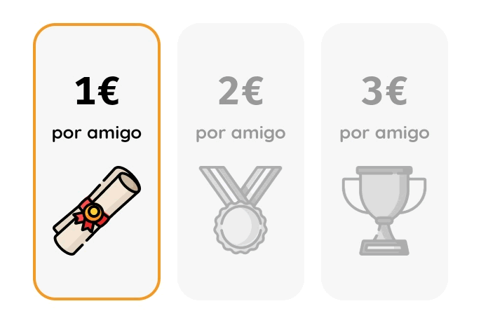 Premios por invitar amigos en Tiketi amigos