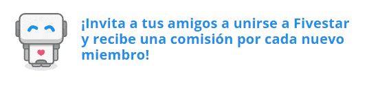 5€ por cada amigo que invitas en Fivestar invita