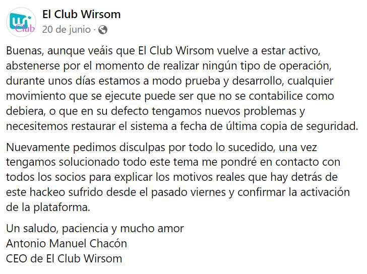 Antonio Manuel Chacón (CEO Wirsom)