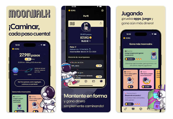 Así es la app Moonwalk