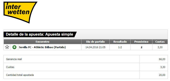 Apuesta ganada en Interwetten apuesta-ganada-interwetten