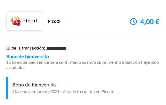 Bienvenida bono
