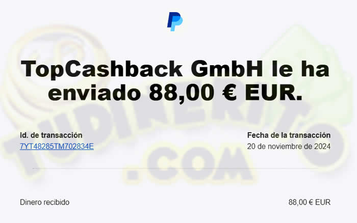 Bonos retirados a PayPal