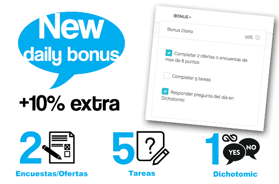 Nuevo bonus diario Nuevo bonus