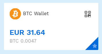 Los 25€ ya van por 31,64€ BTC Wallet