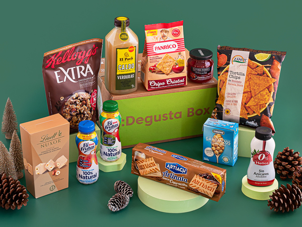 Caja de comida gratis recibida este mes