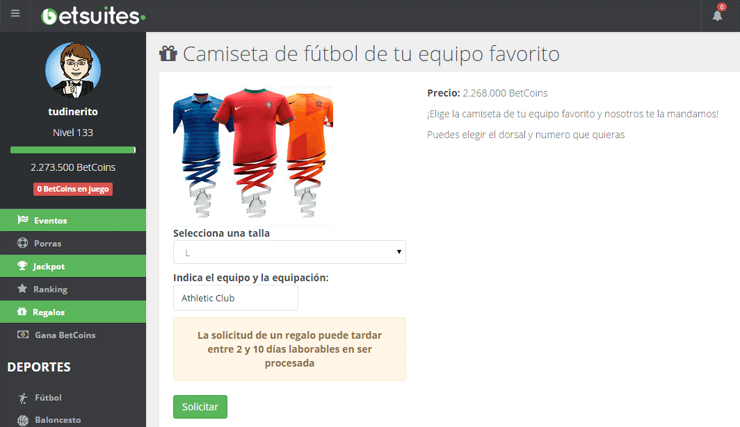 ¡He ganado la camiseta del Athletic! camiseta-betsuites