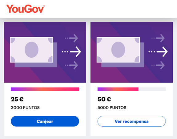 Canjear puntos por dinero