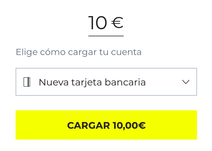 cargar 10&euro;