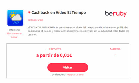 Cashback el tiempo