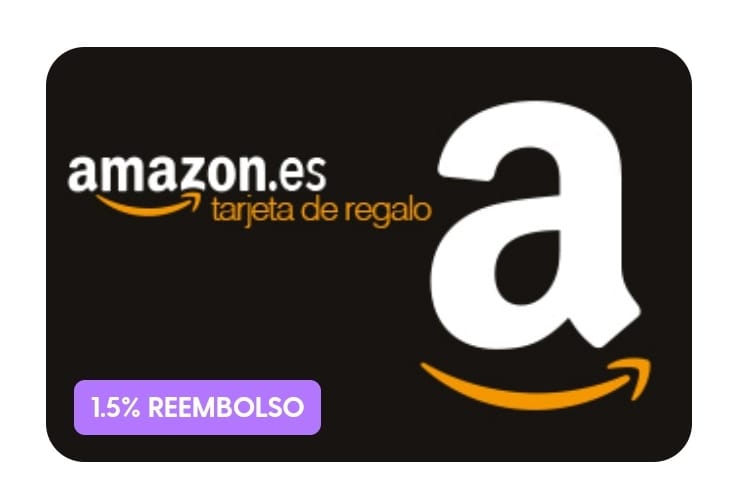 Cashback tarjeta regalo Amazon