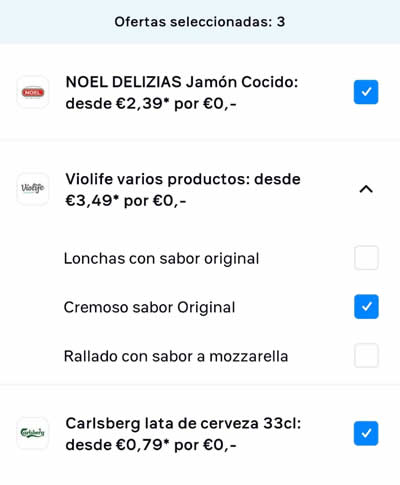 Cerveza, jamón cocido y queso gratis
