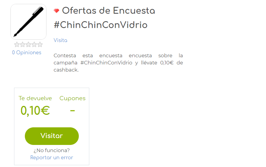 Encuesta de 0,10€ en Beruby Mini encuesta