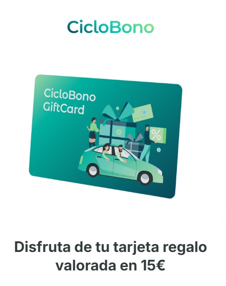 Tarjeta regalo de Ciclogreen
