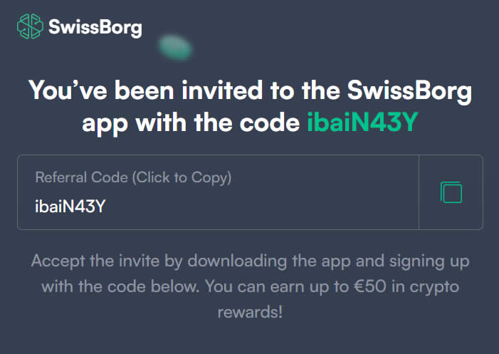 Código Swissborg