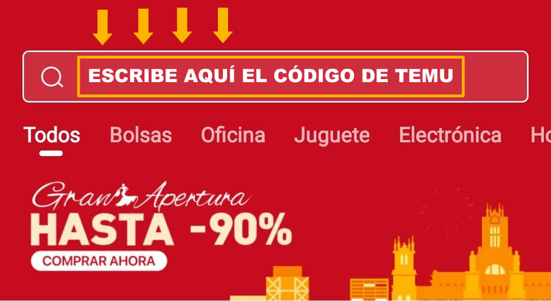 C&oacute;digo Temu: 20 euros GRATIS