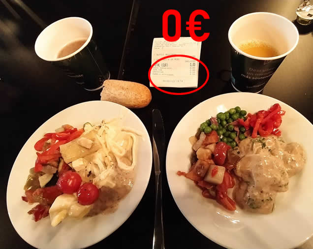 Fotografías de dos platos en Muerde La Pasta (con factura 0€)