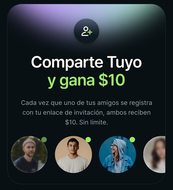 Comparte Tuyo y gana 10$