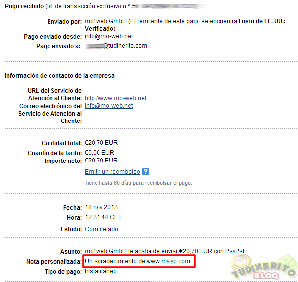 Comprobante del pago en Myiyo comprobante-pago-myiyo