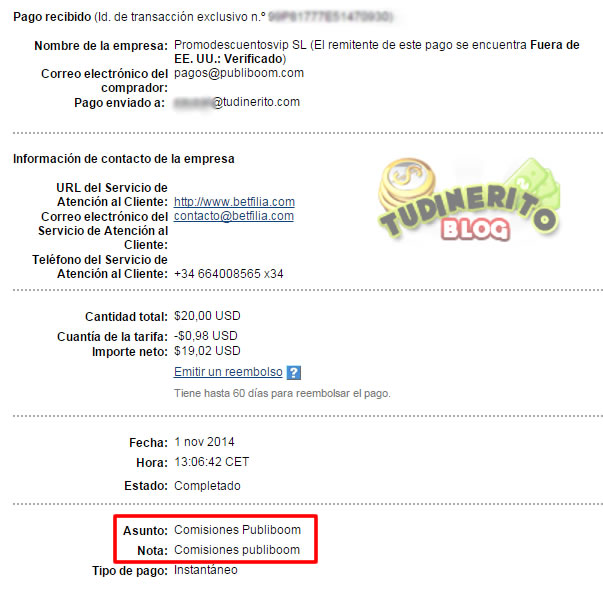 Comprobante Publiboom