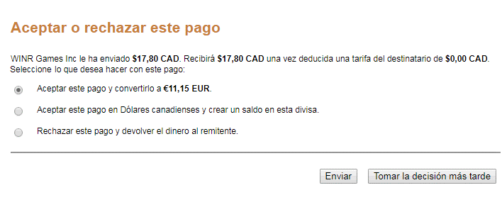opciones