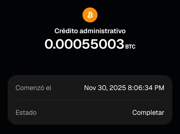 Recompensa recibida en GEMINI