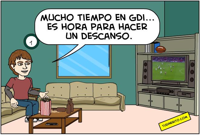 Hora para hacer un descanso en GDI descanso-gdi