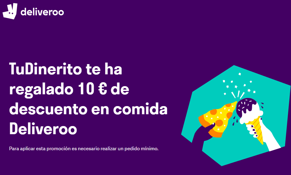 Descuento para Deliveroo. ¡Aprovechaaaaaa! Descuento Deliveroo