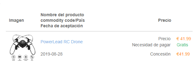 El dron comprado a través de Top Free Test dron
