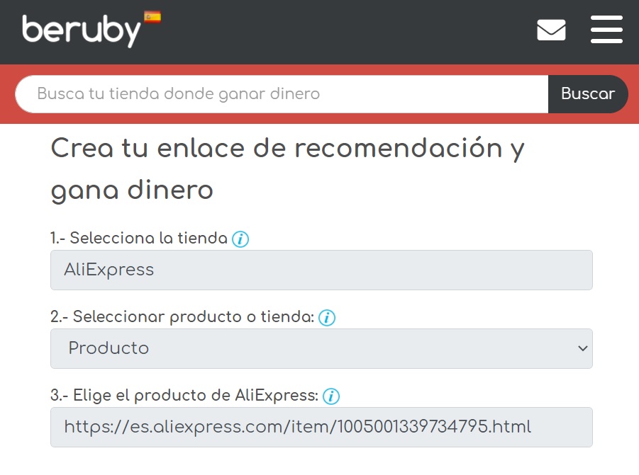 Ejemplo de recomendación ejemplo
