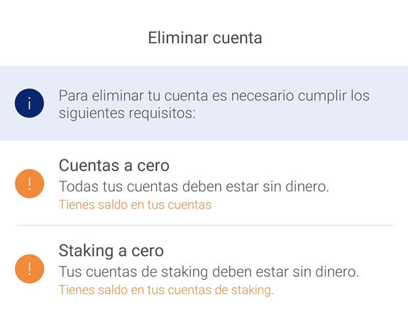 Eliminar cuenta 2gether
