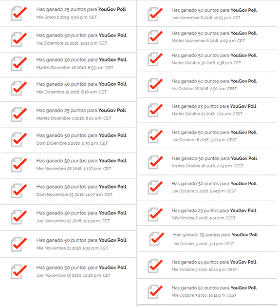 Listado de encuestas terminadas en los últimos 3 meses encuestas yougov