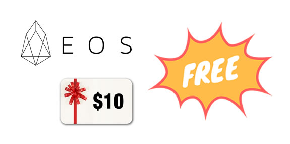10$ de regalo en forma de EOS eos