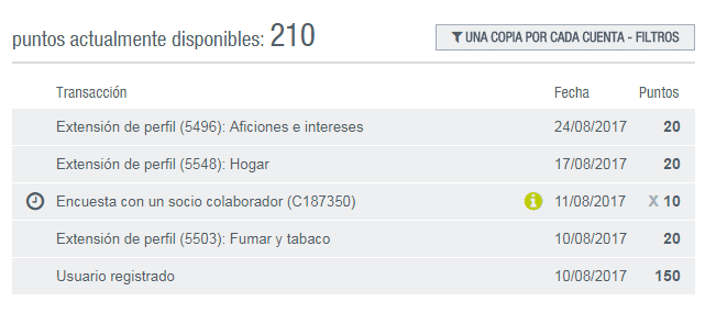 estado cuenta dos semanas