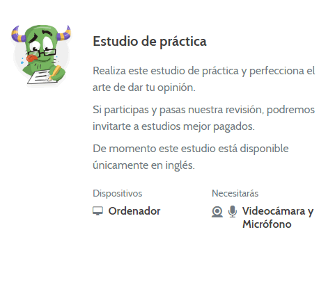 Primero estudio de práctica Estudio de práctica