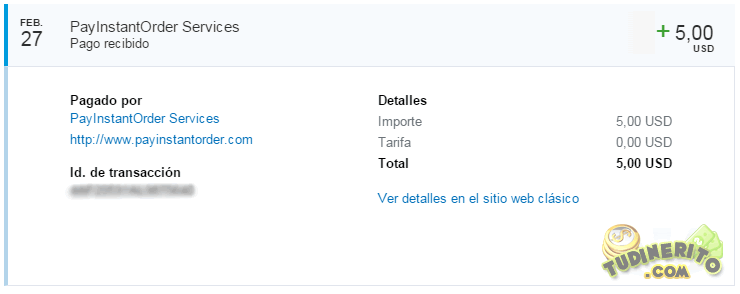 Prueba de pago de Expresswage expresswage-paga