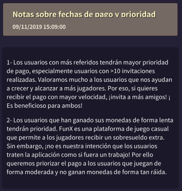 Comunicado FunX comunicado