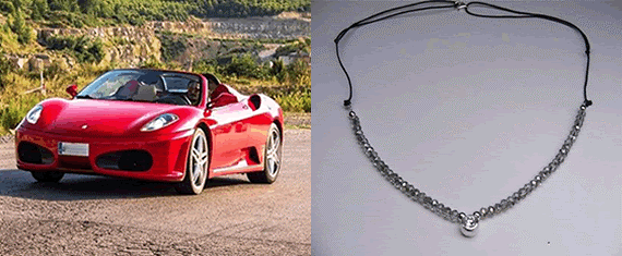 Una vuelta en Ferrari y un collar Swarovski ferrari-collar