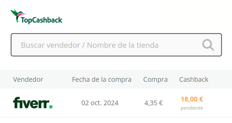 Pendiente el dinero de Fiverr
