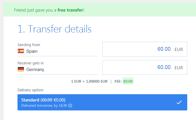 Enviaremos 60€ desde España a Alemania Enviar dinero españa alemania