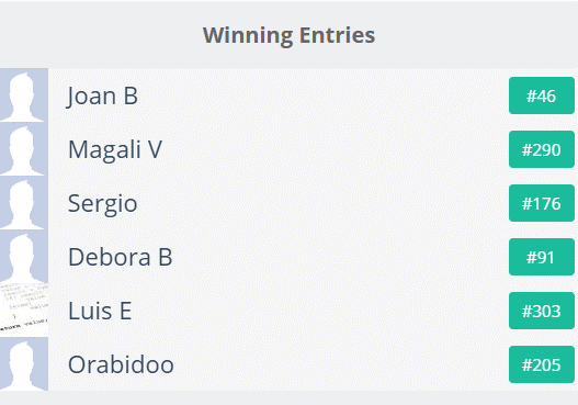 ganadores