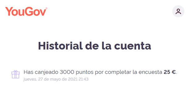 Historial de cuenta