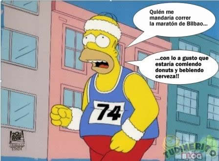 Homer se apunta a la maratón de Bilbao homer-maraton-bilbao