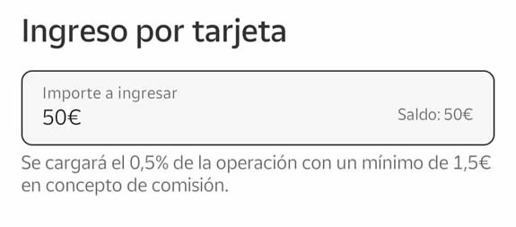 Ingreso por tarjeta
