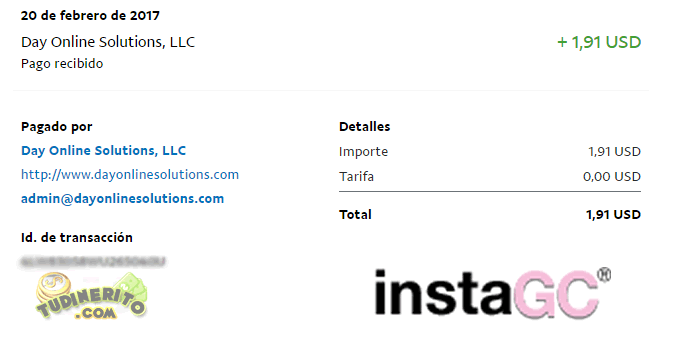 InstaGC pago