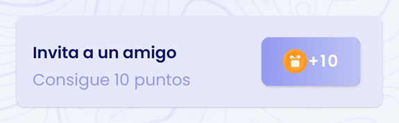 10 puntos por cada amigo invitado
