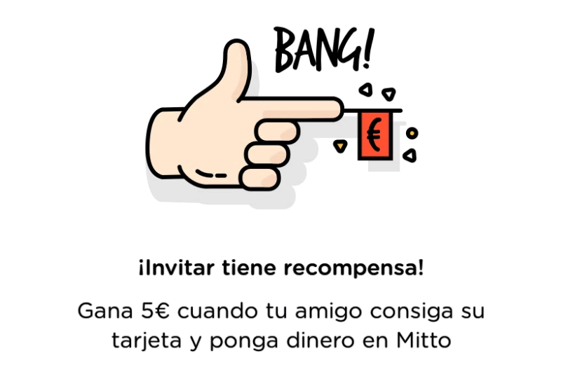 Mitto te paga 5€ por cada amigo que invitas invitar tiene recompensa