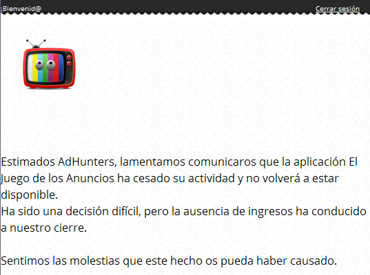 Comunicado El Juego de los Anuncios