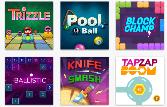 Algunos de los juegos disponibles en Cointiply juegos