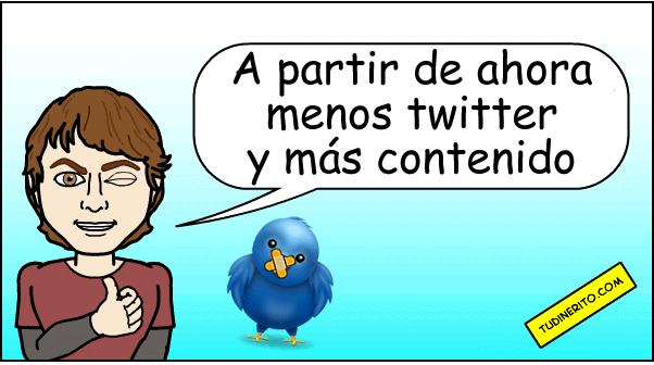 Menos twitter y más contenido mas contenido